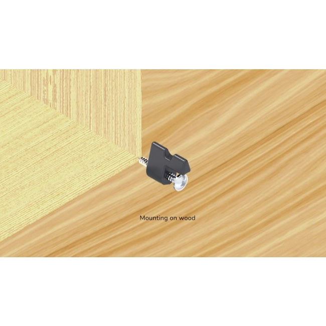 Vendita online Gancio Unipok colore nero confezione da 30 pezzi